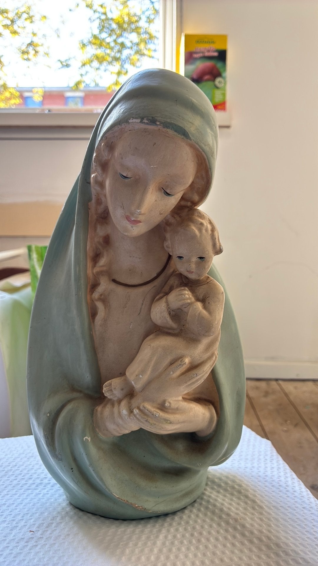 Maria beeld gips, Antiek en Kunst, Ophalen