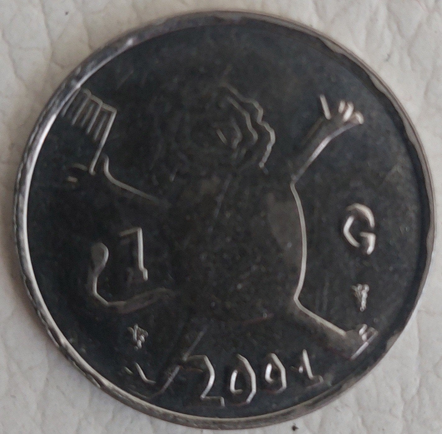 Zeldzame Nederlandse 1 Gulden munt 2001 Koningin Beatrix, Ophalen of Verzenden, Koningin Beatrix, 1 gulden, Losse munt
