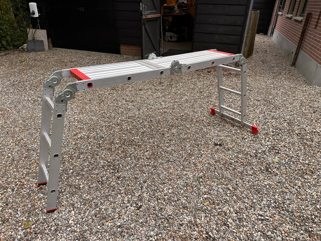 Altrex Varitrex Easy vouwladder / steiger - 4x3 sporten, Ophalen, Gebruikt, Ladder, Opvouwbaar of Inschuifbaar
