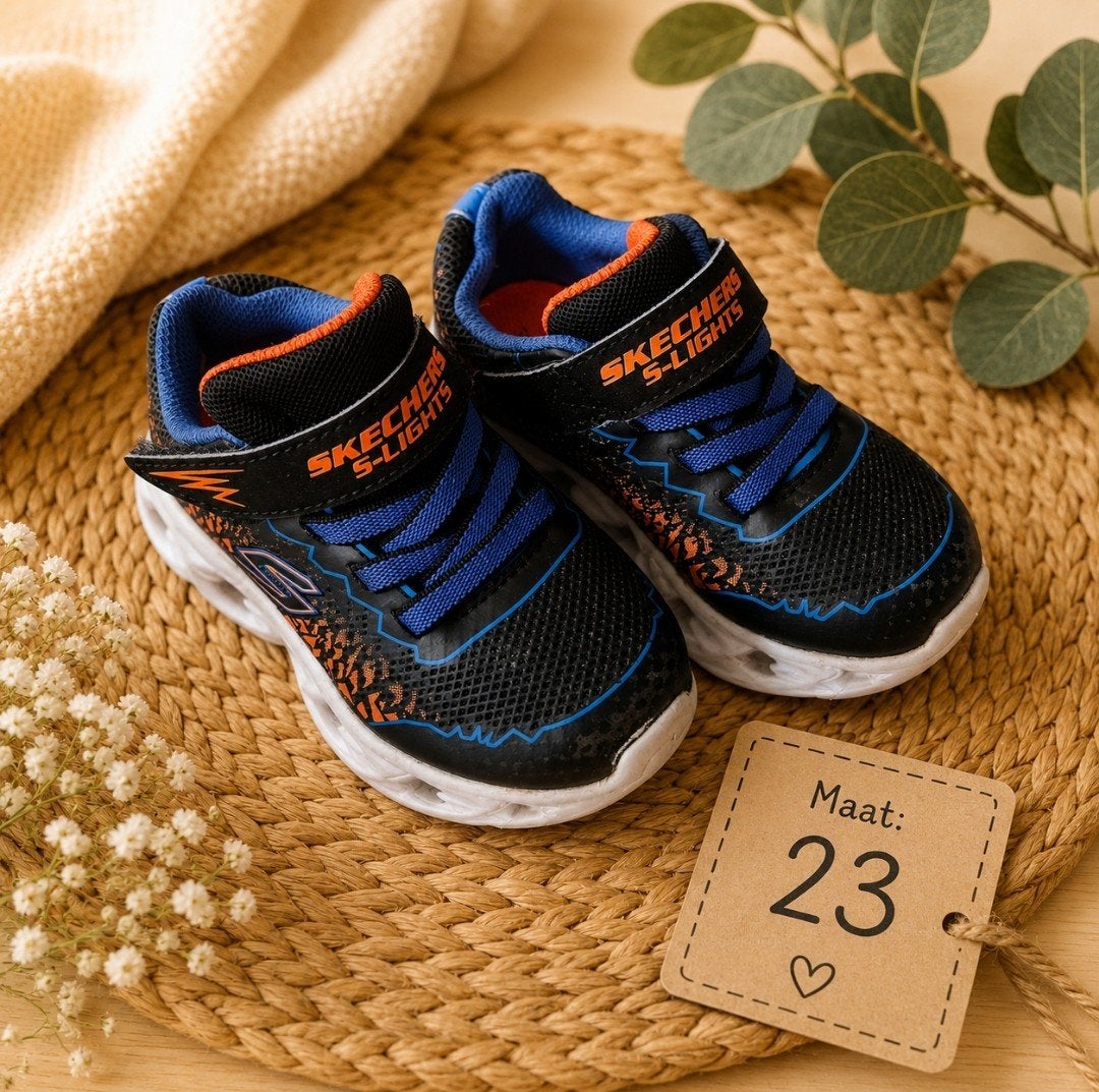 Skechers S-Lights sportschoenen, maat 23, Kinderen en Baby's, Kinderkleding | Schoenen en Sokken, Ophalen, Gebruikt, Sportschoenen