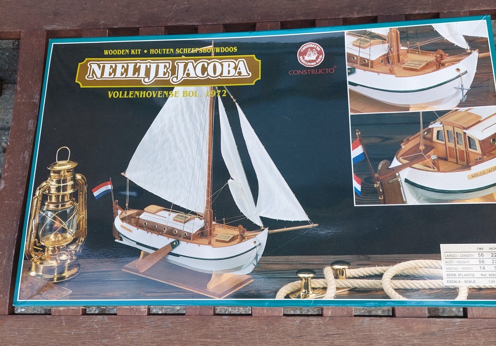 houten scheepsbouwdoos Vollenhovense bol 1972, Hobby en Vrije tijd, Modelbouw | Boten en Schepen, Ophalen, Nieuw