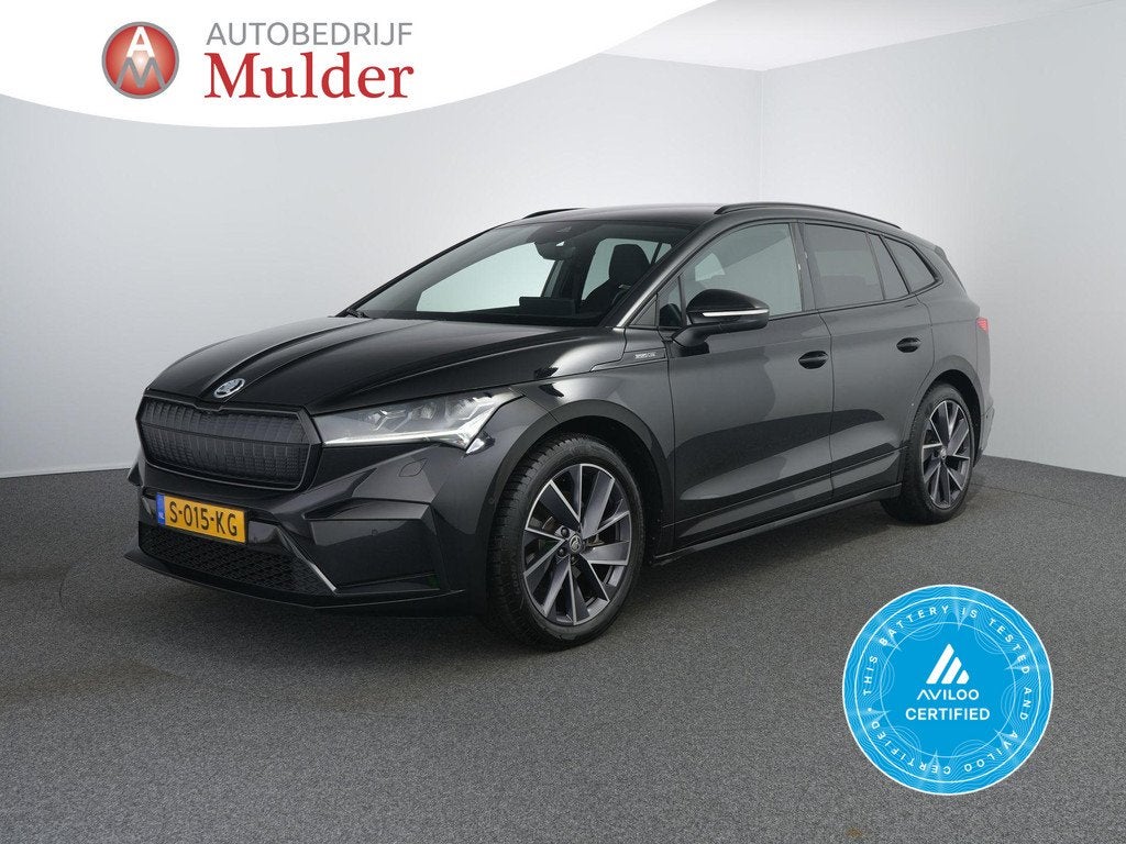 Skoda Enyaq iV 80 Sportline | SOH 93.3% | Zwenkhaak | Winter, Auto's, Skoda, Bedrijf, Te koop, Enyaq, ABS, Achteruitrijcamera