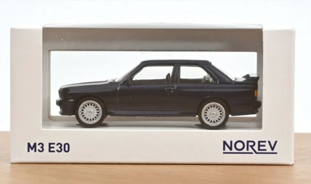 BMW M3 E30 1986 Zwart1/43 Jet-car NOREV Ref. 350009, Verzenden, Nieuw, Auto, Norev