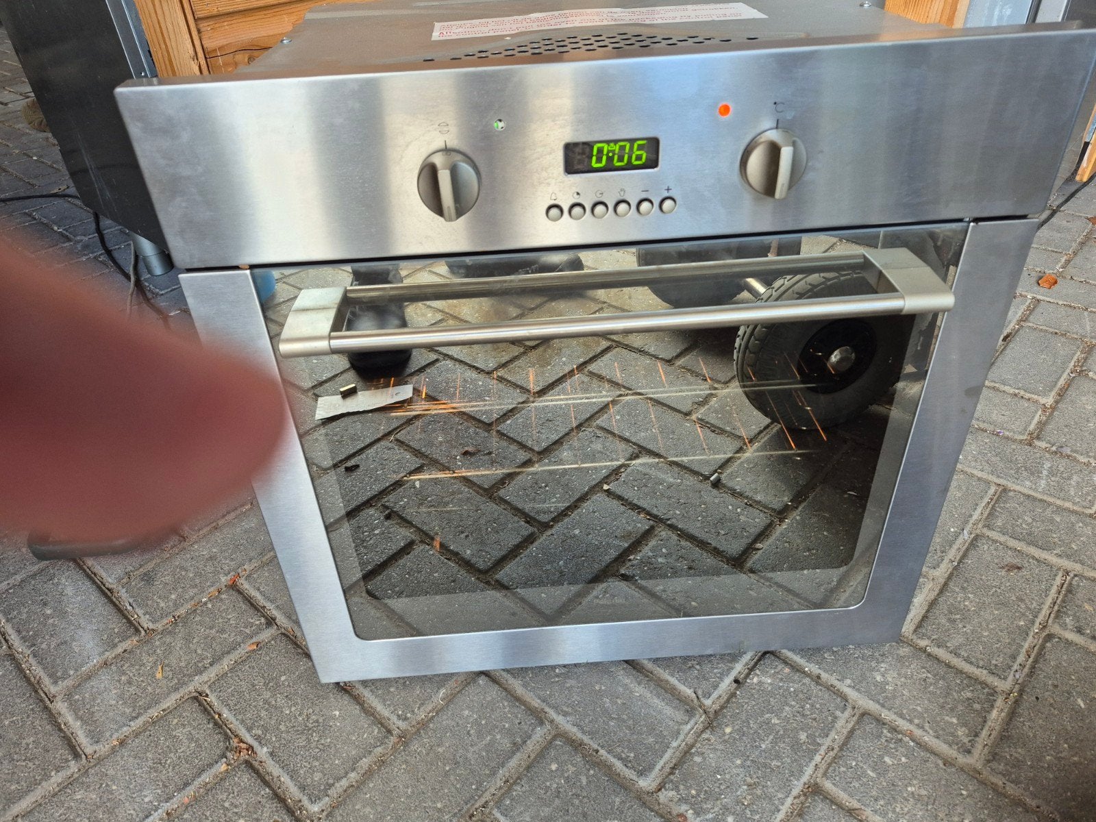 leuke rvs pelgrim inbouw oven frontmaat 60x60, Ophalen, Hete lucht, Pelgrim, Inbouw