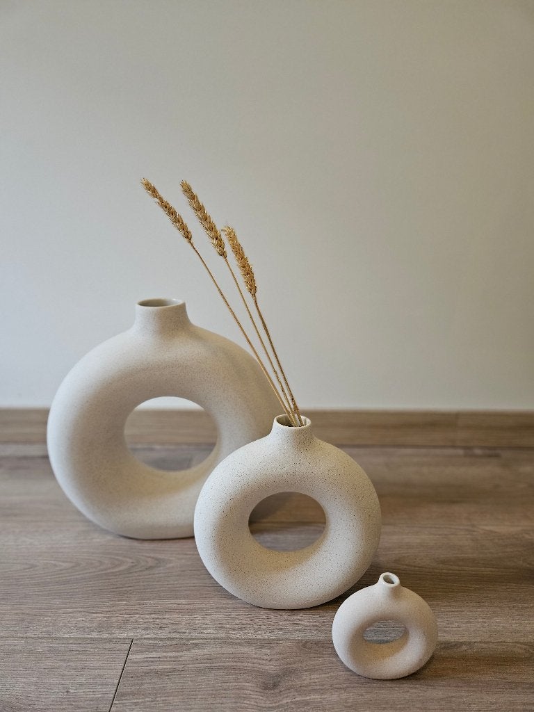 Ronde vazen van H&M Home, Huis en Inrichting, Woonaccessoires | Vazen, Ophalen, Overige materialen, Overige kleuren, Zo goed als nieuw