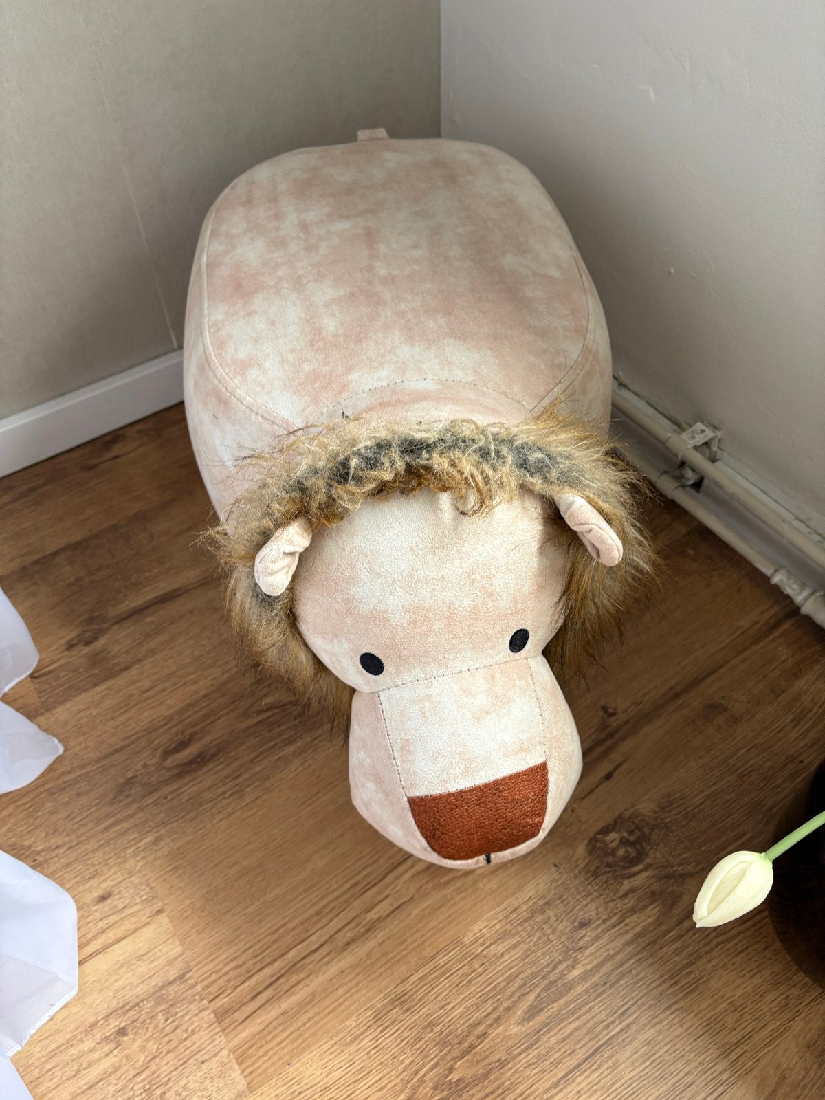 Leuke Leeuw Poef - Ideaal voor Kinderkamer of Speelhoek, Ophalen, Minder dan 50 cm, Gebruikt, 50 tot 75 cm