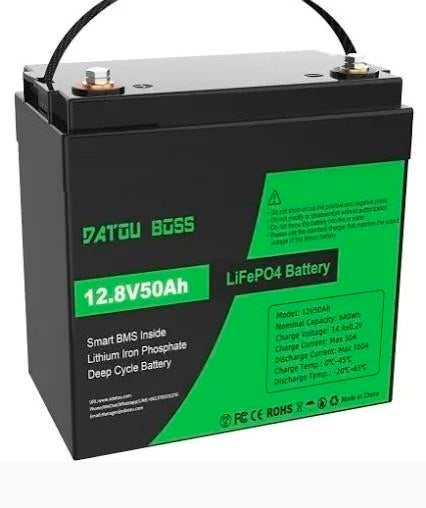 NIEUWE Trollingmotor accu12.8V 50Ah LiFePO4 Deep Cycle Accu, Ophalen of Verzenden, Nieuw, Motor en Techniek