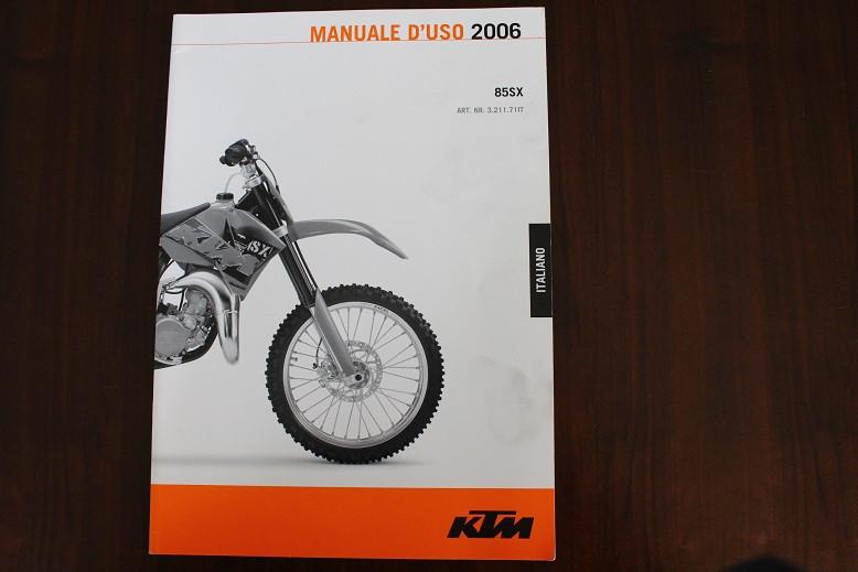 KTM 85SX 2006 manuale d'uso italiaans instructie boek 85 sx, Motoren, Ophalen of Verzenden, Overige merken
