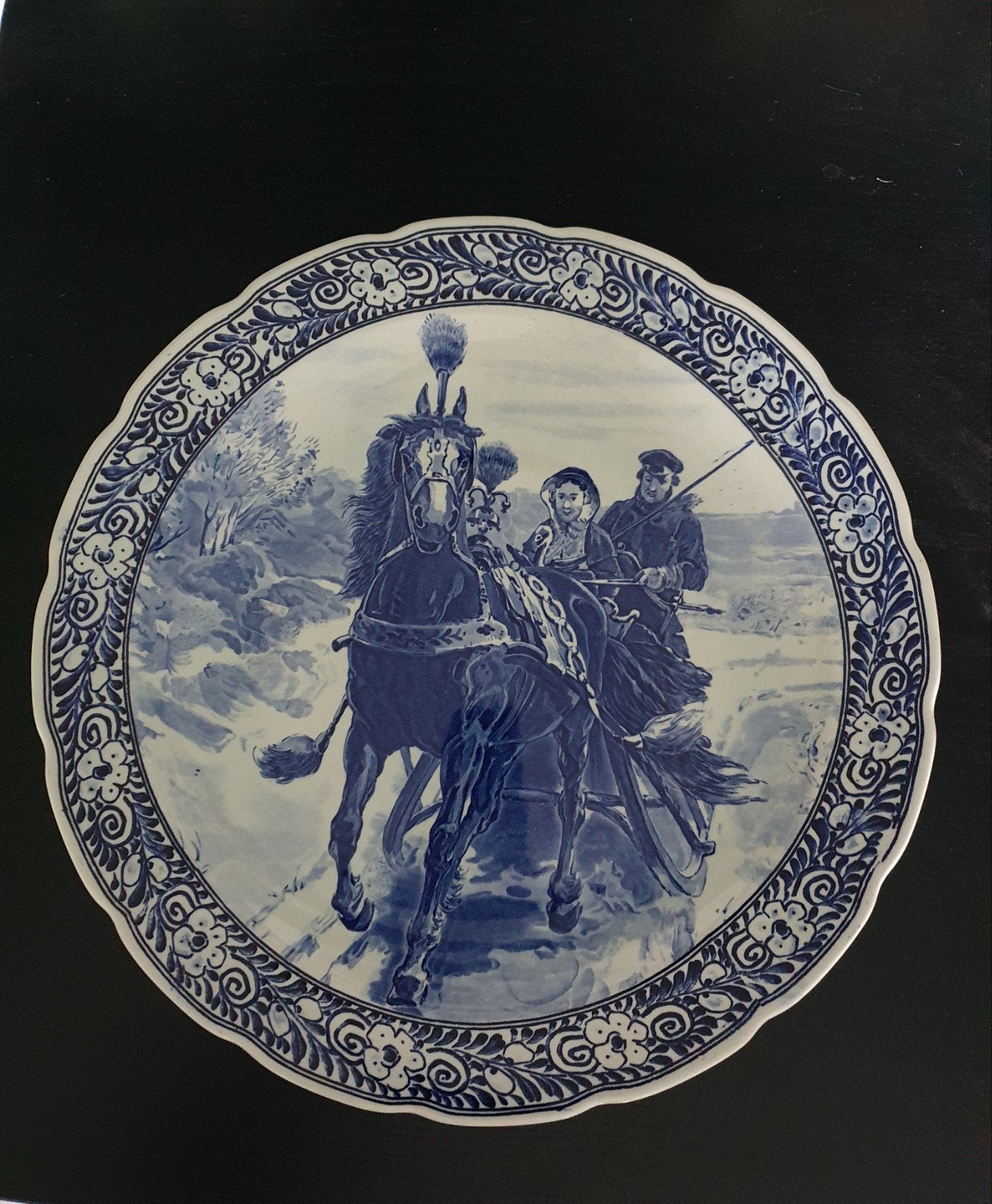 Delfts Blauw Bord, Antiek en Kunst, Ophalen