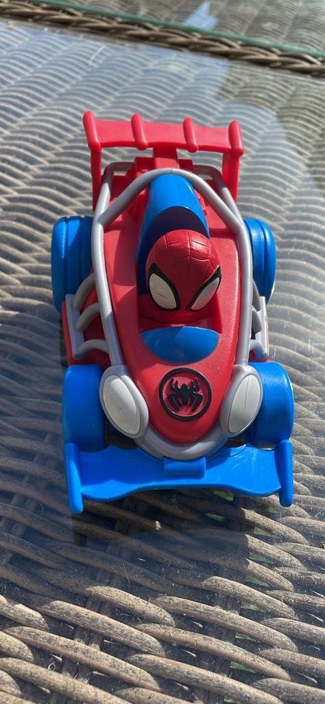 Spiderman auto, Ophalen, Gebruikt