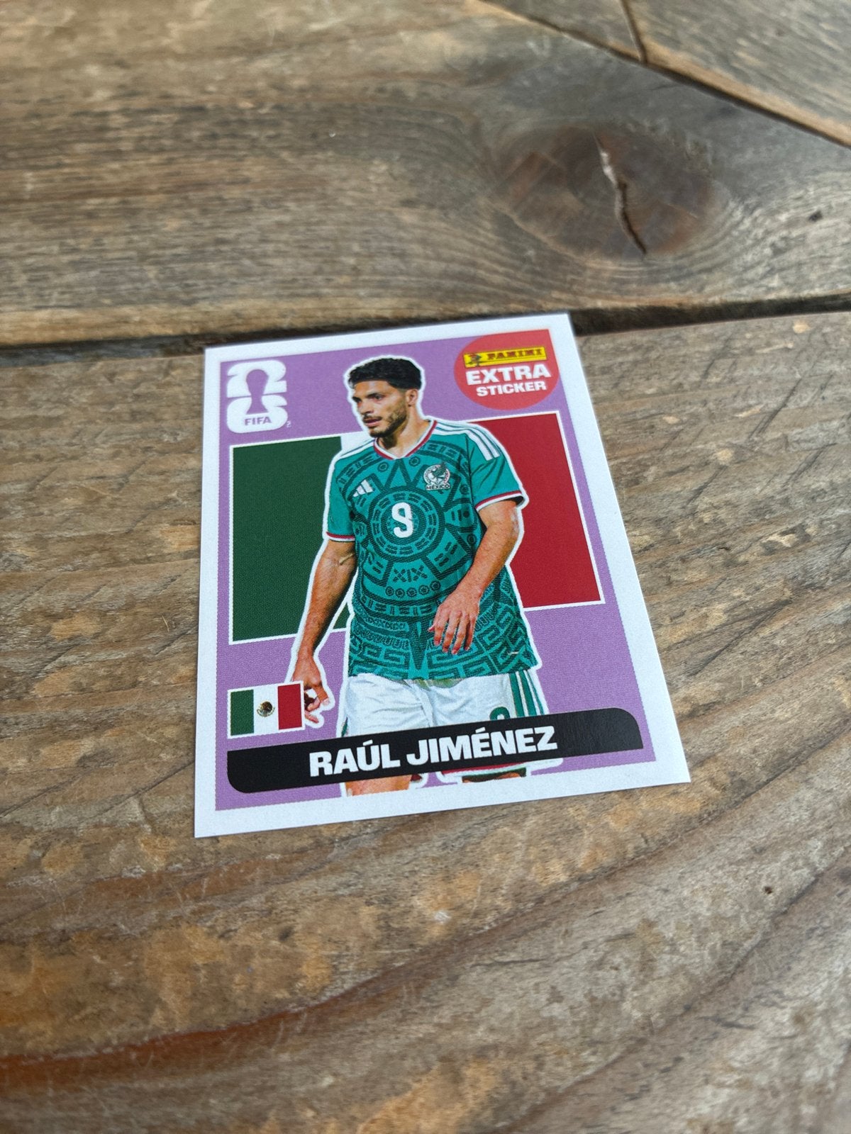 Panini FIFA World Cup 2026 Extra Sticker Raúl Jiménez, Ophalen of Verzenden, Zo goed als nieuw, Sticker