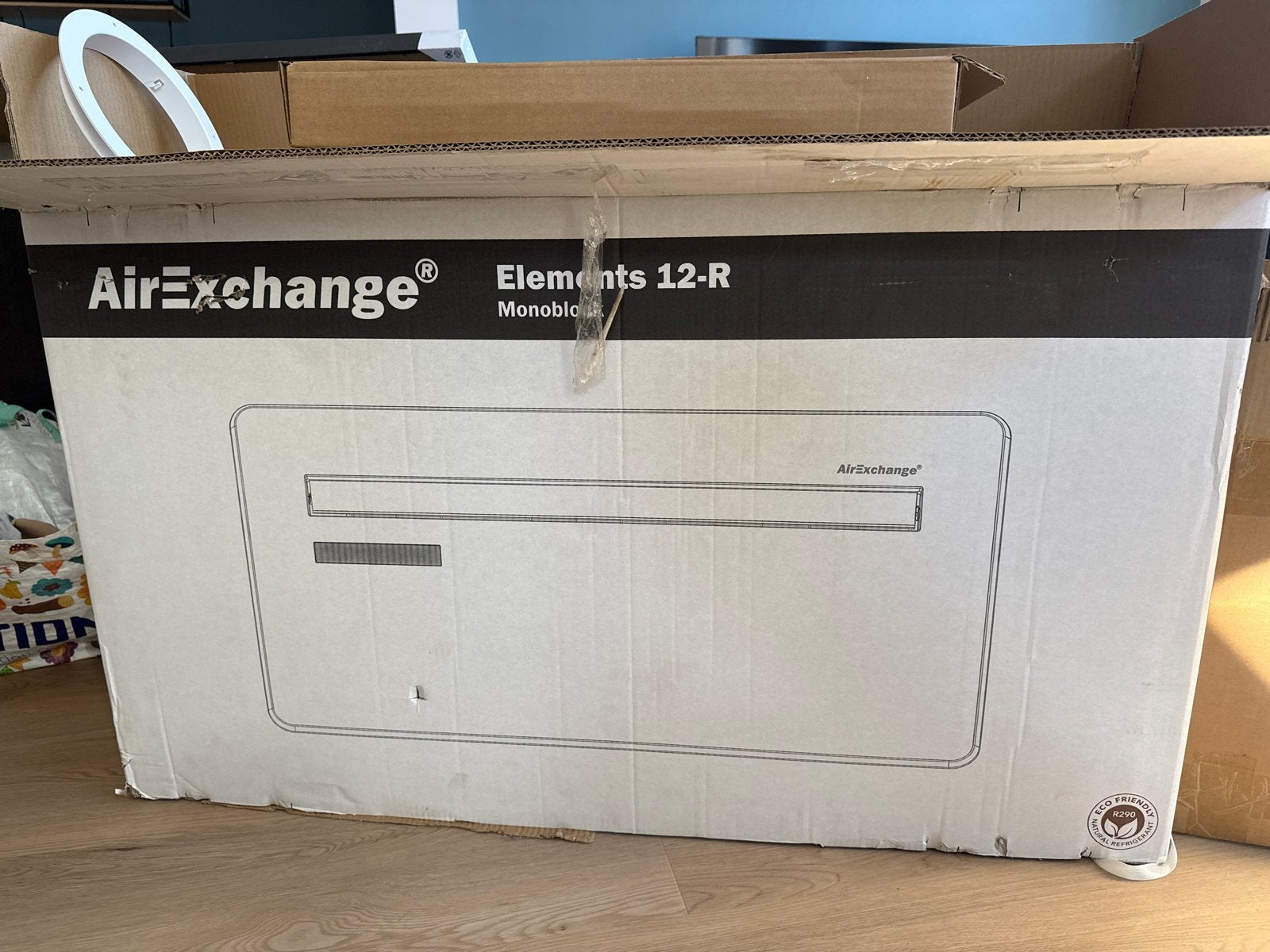 AirExchange Monoblock airco Elements 12-R nieuw, Ophalen, Koelen en Ontvochtigen, Nieuw, 3 snelheden of meer