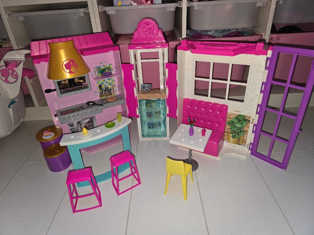 barbie cook en gril restaurant draagbaar, Ophalen, Zo goed als nieuw, Meisje