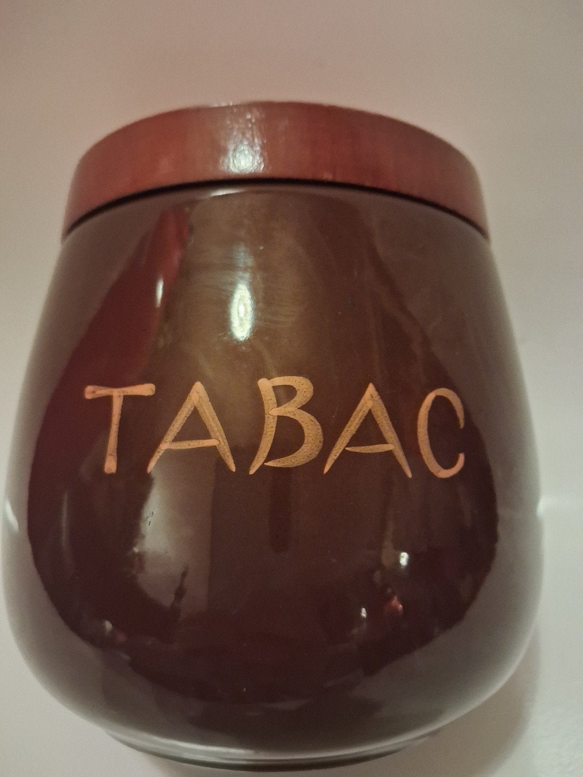 Vintage Keramische Tabakspot /Humidor Italië Met Bevochtiger, Antiek en Kunst, Ophalen of Verzenden
