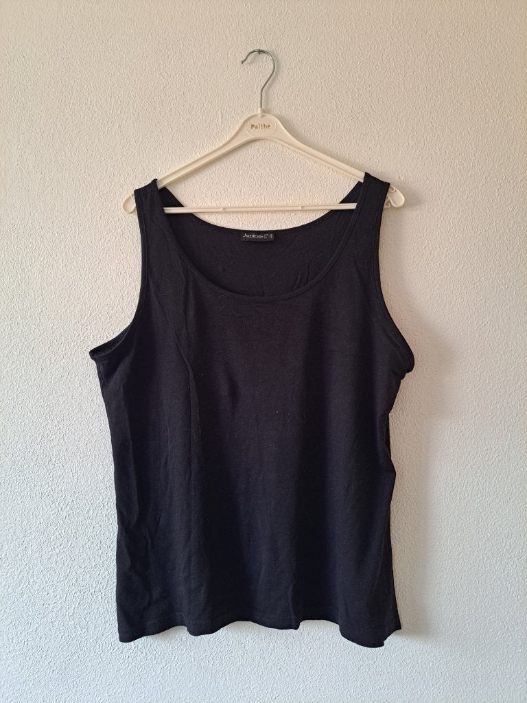 zwarte janina top maat 46, Kleding | Dames, Grote Maten, Zwart, Zo goed als nieuw, Janina, Shirt of Top