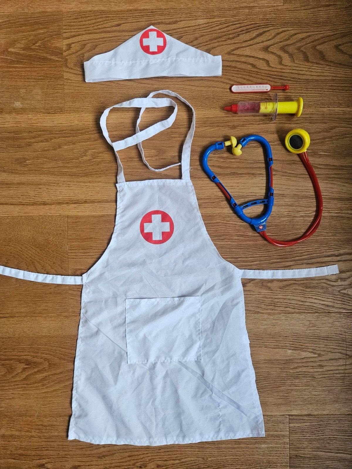 Dokters/verplegers verkleedset 4-6 jaar, Ophalen, Zo goed als nieuw, Jongen of Meisje