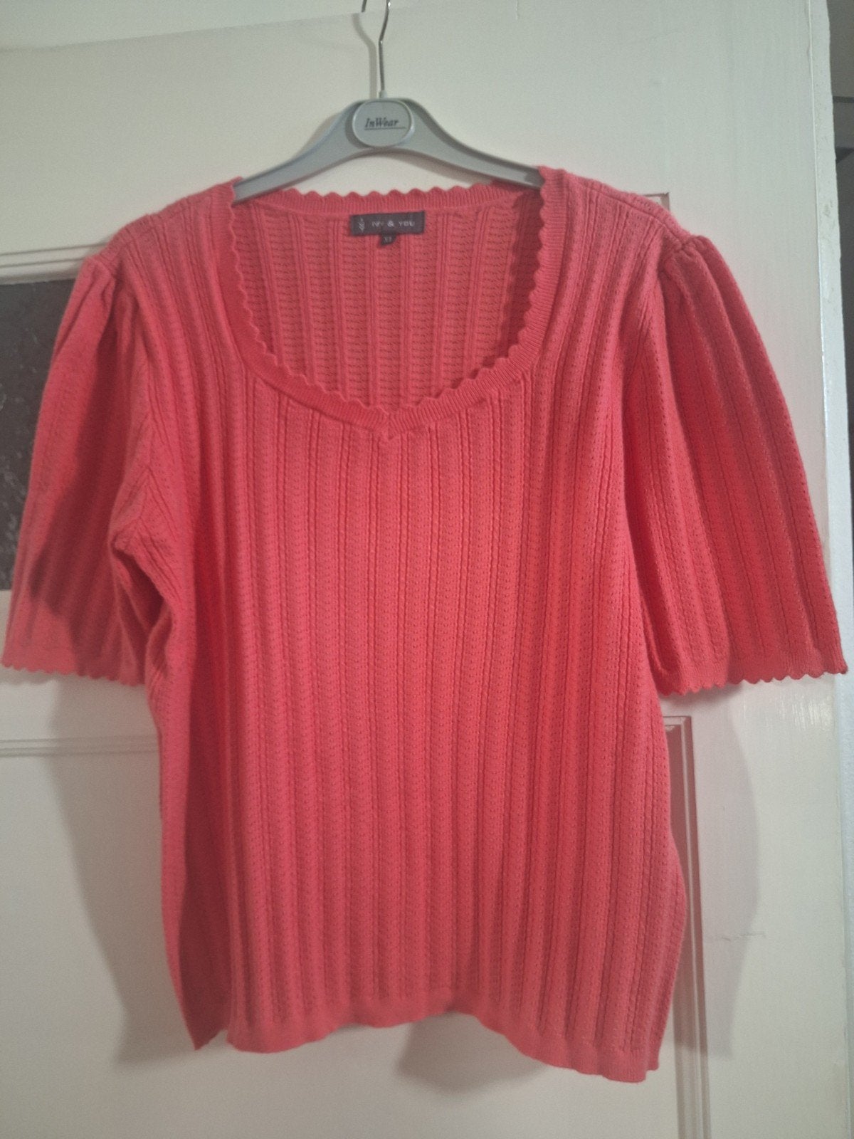 Ivy & You truitje - coral - maat XL, Verzenden, Zo goed als nieuw, Overige kleuren, Korte mouw