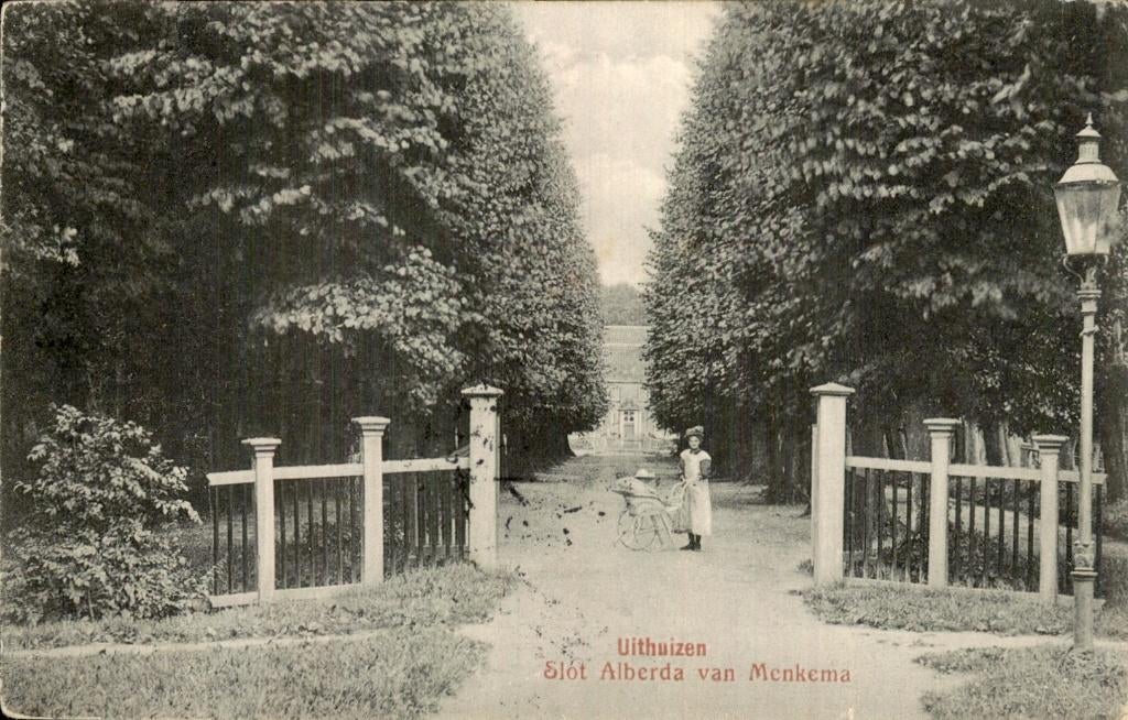 Uithuizen - Slot Alberda - van Menkema, Ophalen of Verzenden, Voor 1920, Gelopen, Groningen