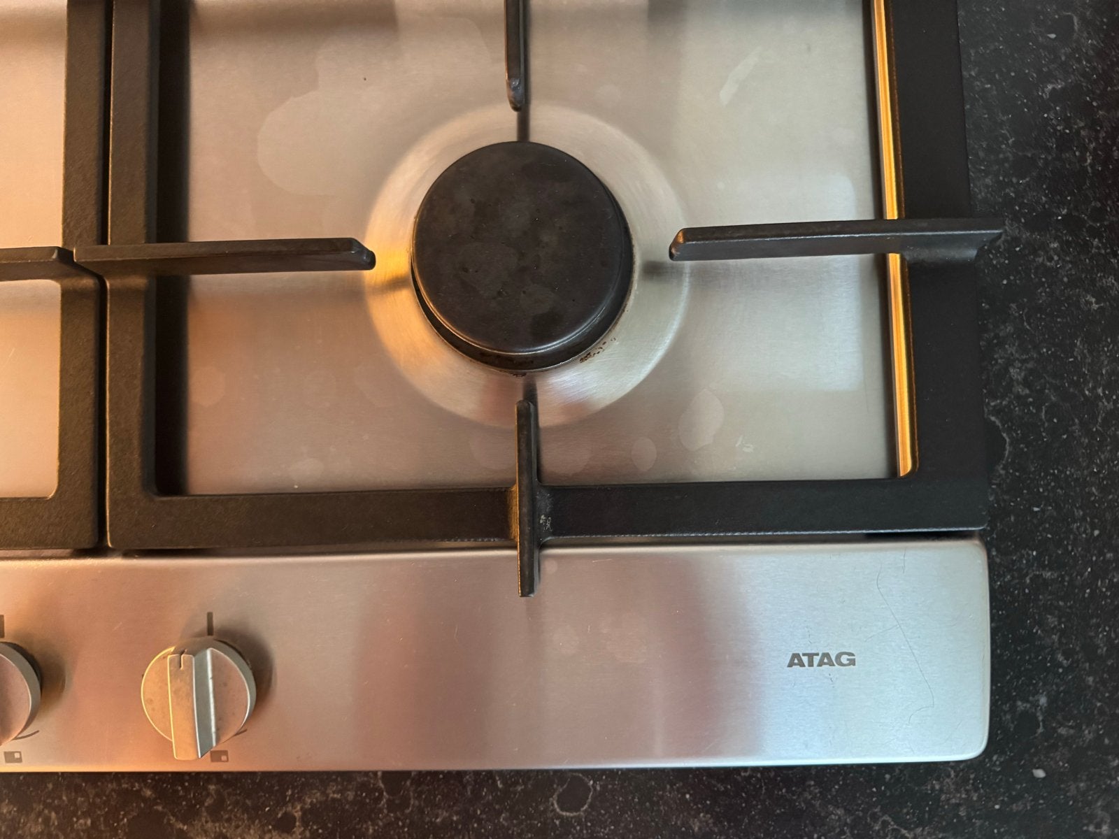 ATAG 5-pits gas kookplaat - RVS met wokpit, Ophalen, Gebruikt, Inbouw, Gas
