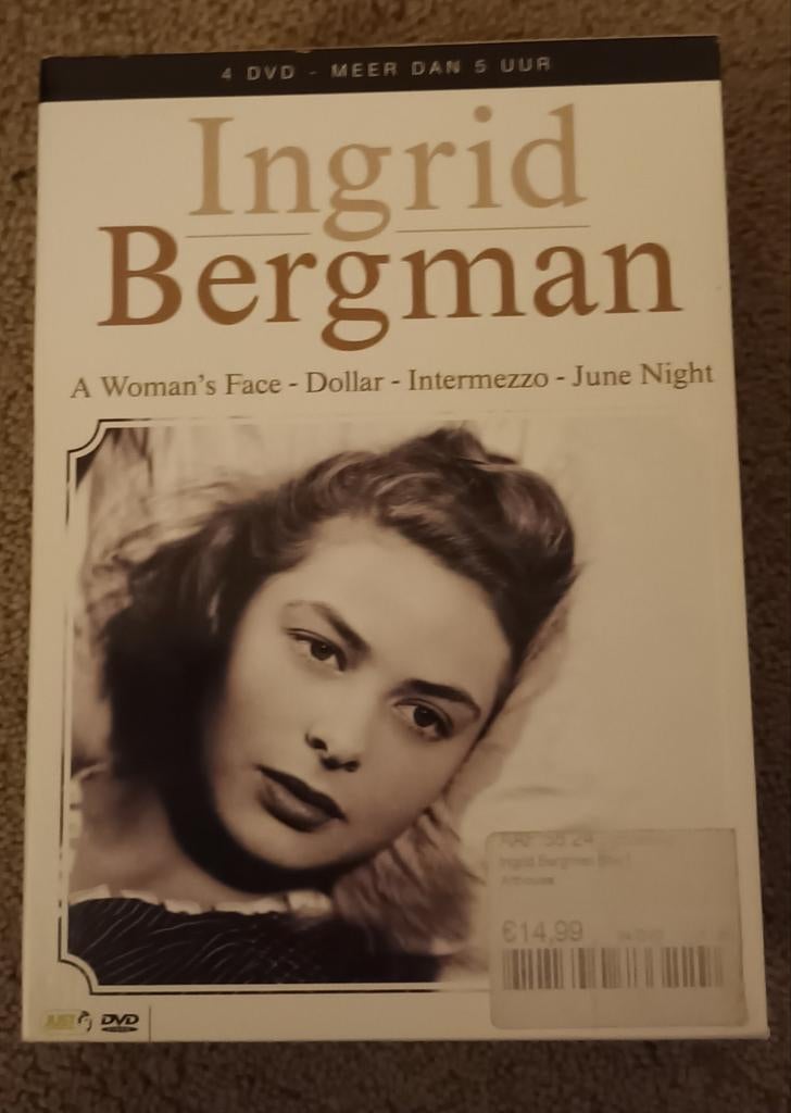 Ingrid Bergman 4 DVD boxset, Cd's en Dvd's, Alle leeftijden, Ophalen of Verzenden, Gebruikt, Boxset