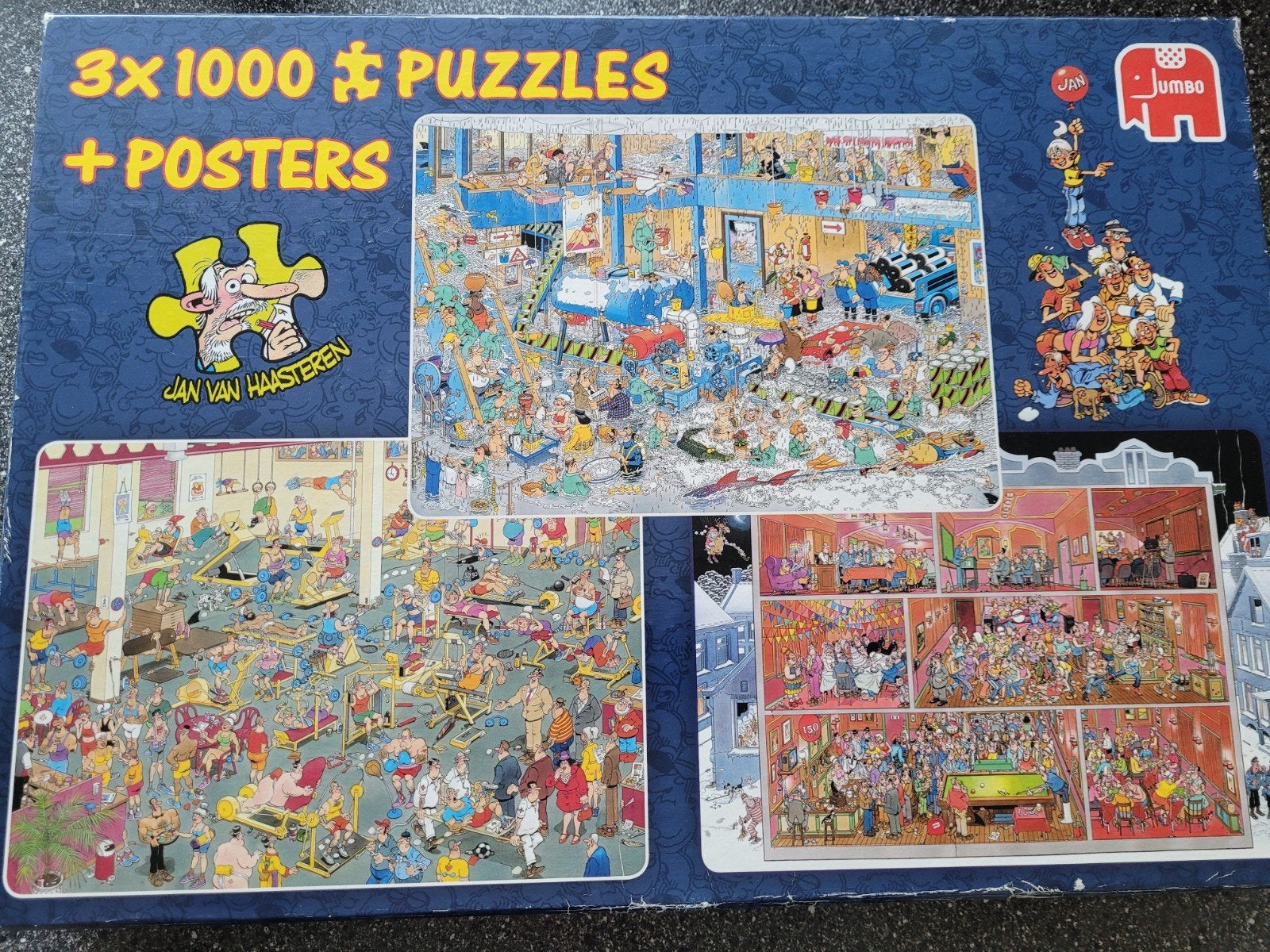 Jan van Haasteren combidoos, Ophalen of Verzenden, 500 t/m 1500 stukjes, Zo goed als nieuw, Legpuzzel