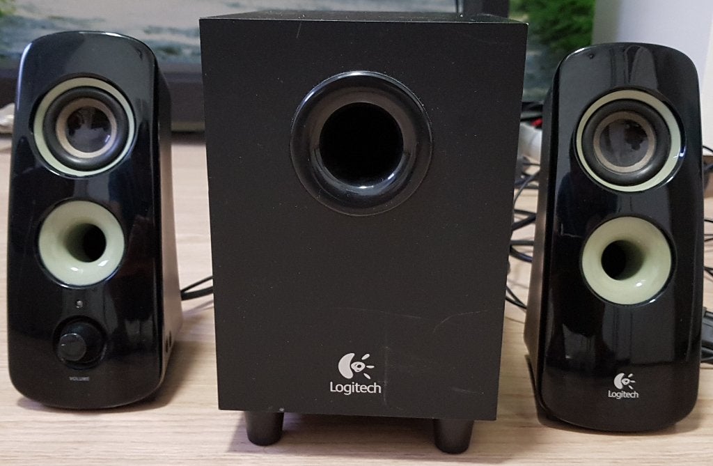 Logitech pc speakers, Ophalen, Gebruikt, Logitech, Creative