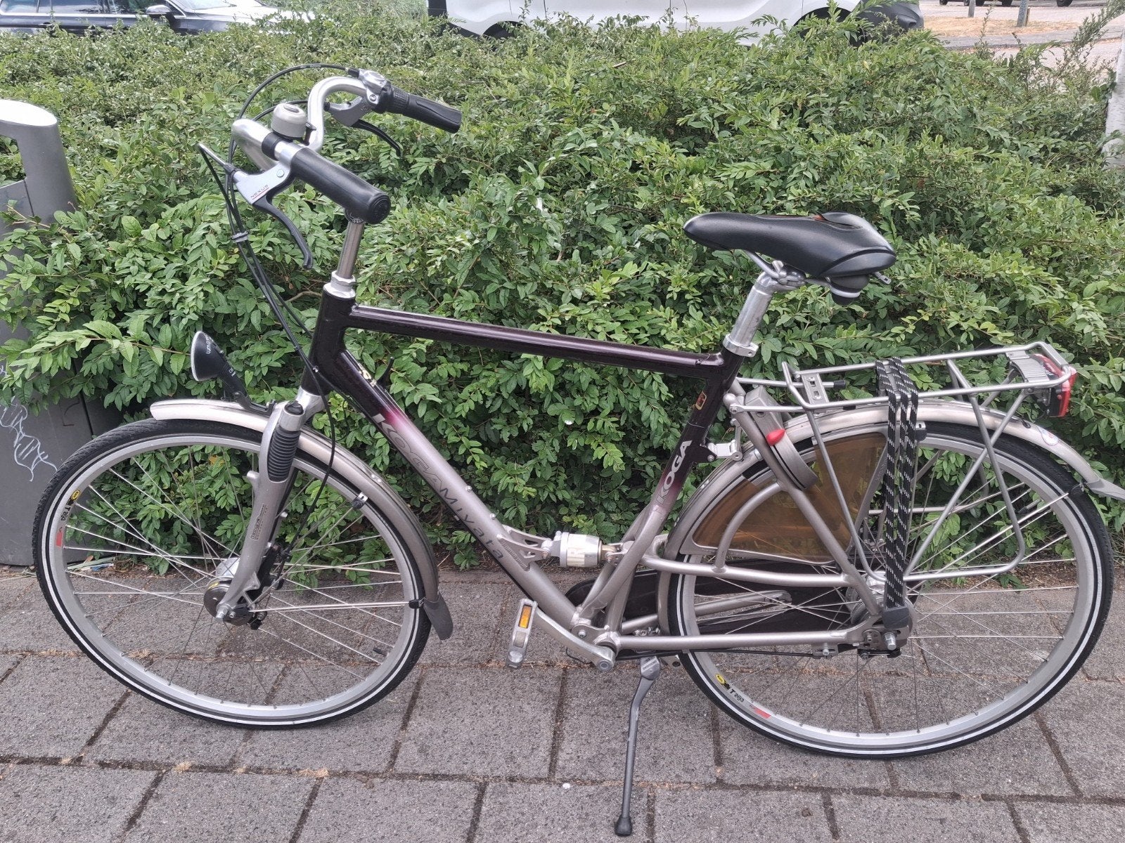 herenfiets  koga, Fietsen en Brommers, Fietsen | Heren | Sportfietsen en Toerfietsen, Ophalen, Gebruikt, Minder dan 10 versnellingen