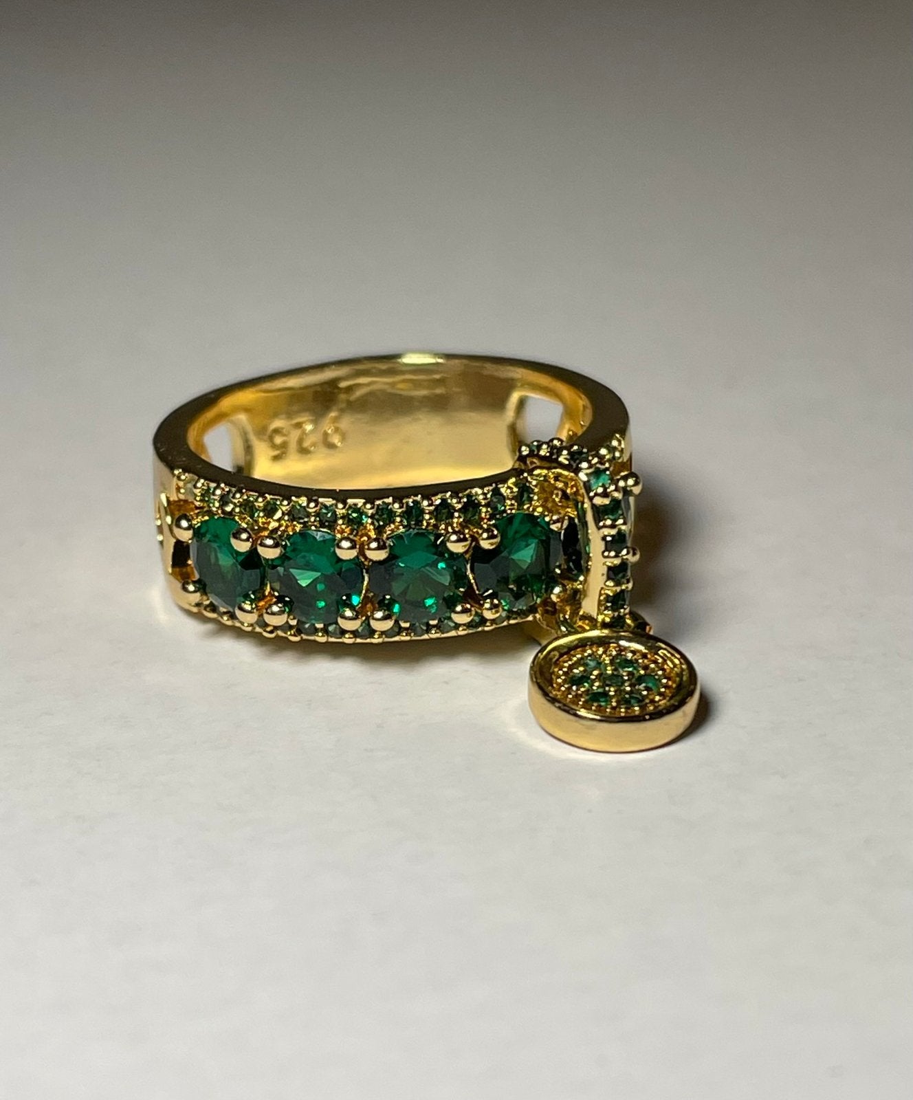 Dames ring met hangertje, Verzenden, Nieuw, 17 tot 18, Dame