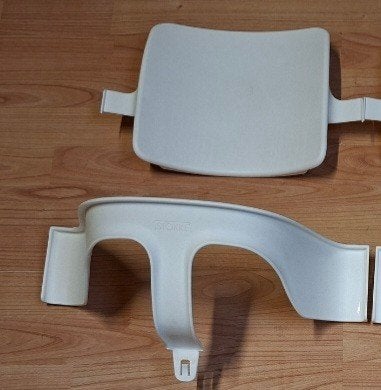 stokke babyset wit, Ophalen, Zo goed als nieuw, Meegroeistoel