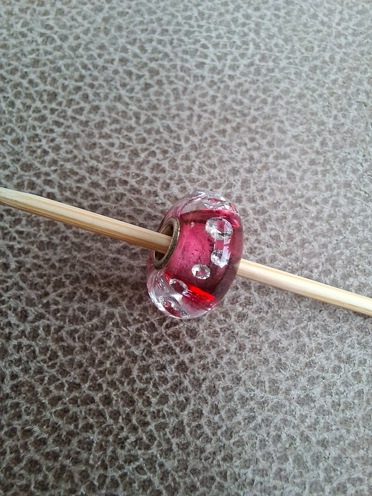 Trollbeads diamond like pink, Sieraden, Tassen en Uiterlijk, Glas of Kristal, Ophalen of Verzenden, Zo goed als nieuw, Trollbeads