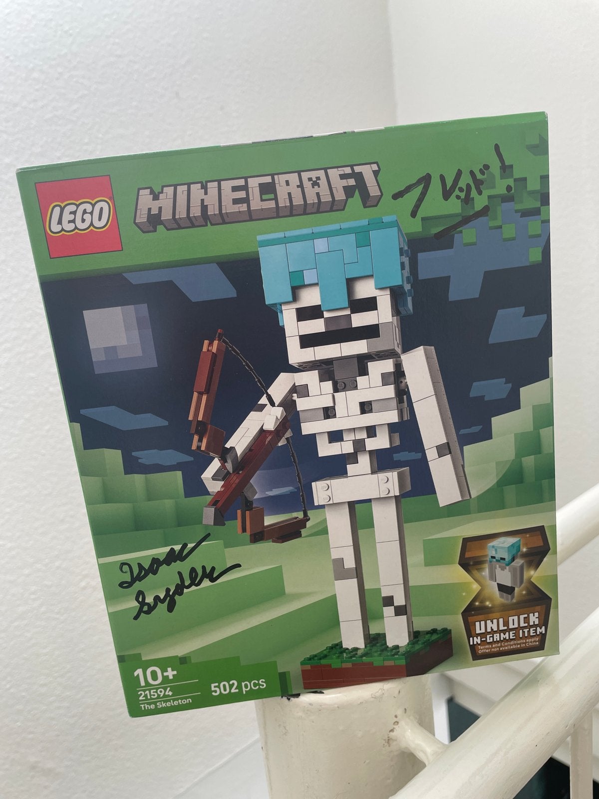LEGO Minecraft The Skeleton 21594 - Gesigneerd door ontwerpe, Minecraft, Lego, Nieuw, Ophalen of Verzenden