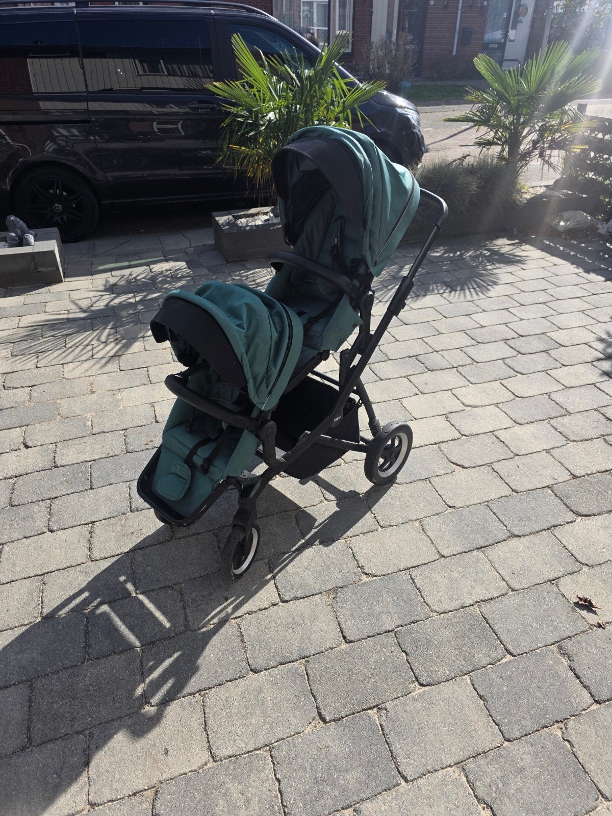 duowagen duo kinderwagen, Ophalen, Gebruikt