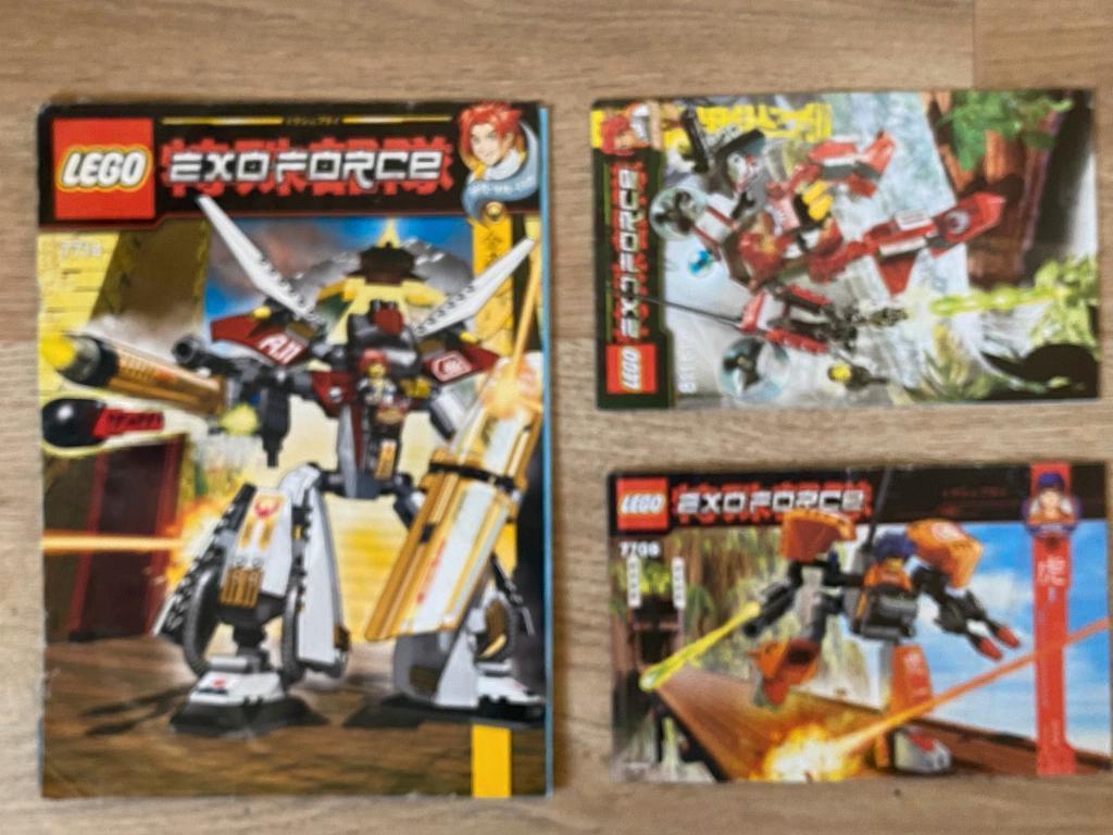 Lego Exoforce set 7708 7714 8111/1 bouwinstructies boekjes, Ophalen of Verzenden, Gebruikt, Losse stenen, Lego