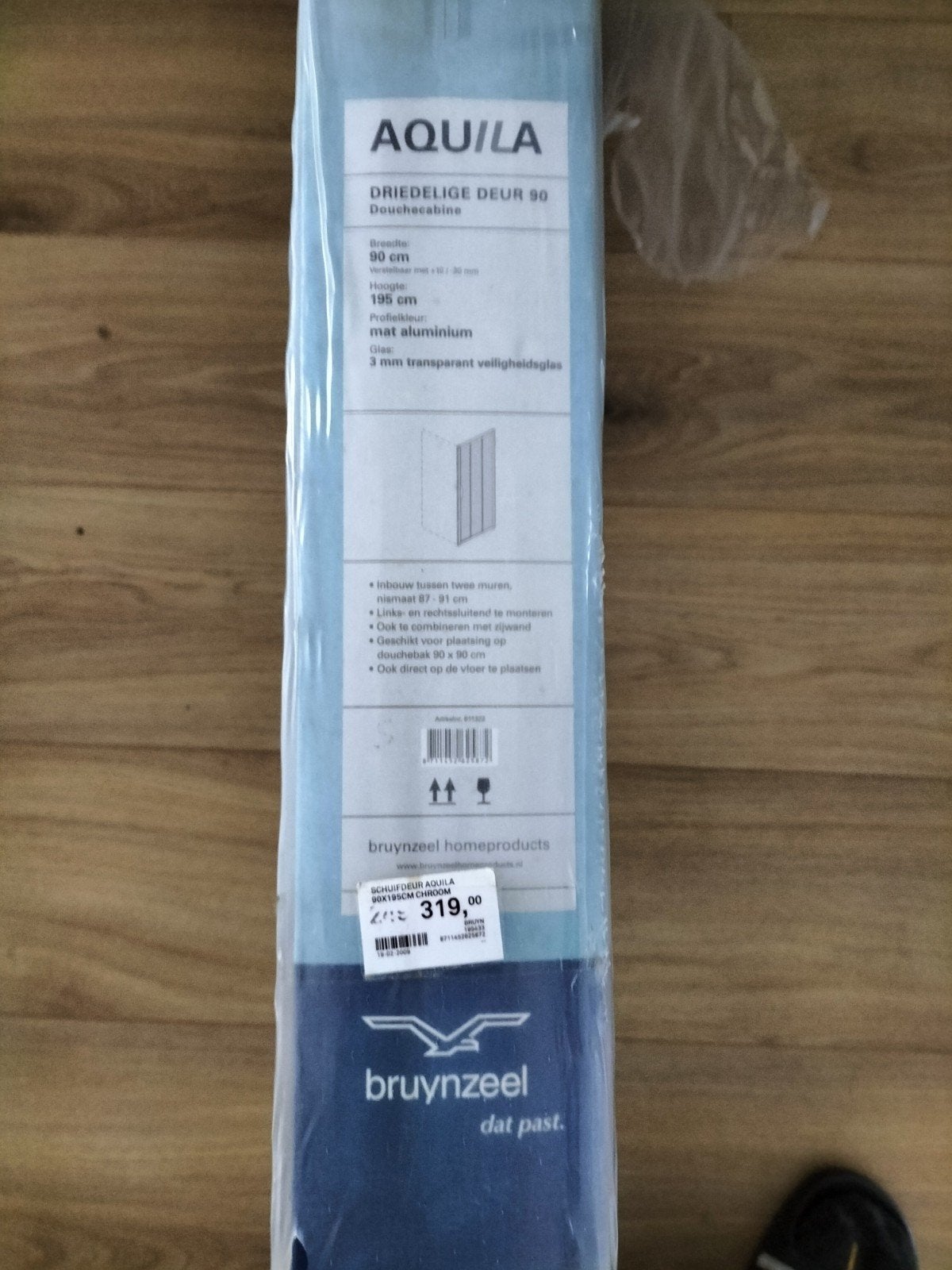 schuif deur Aquila 3dlg nieuw 90 x 195, Ophalen, Nieuw