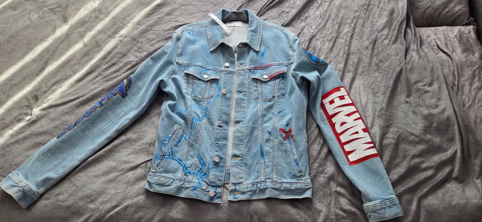 Heren jas Design Marvel Avengers spijkerjack, Kleding | Heren, Ophalen of Verzenden, Nieuw