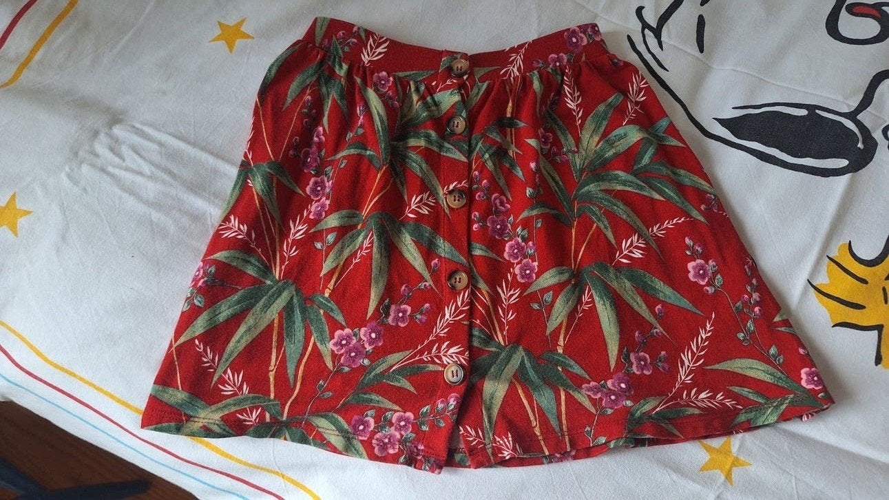 King Louie rokje met bloemenprint mt 110/116, Ophalen of Verzenden, Meisje