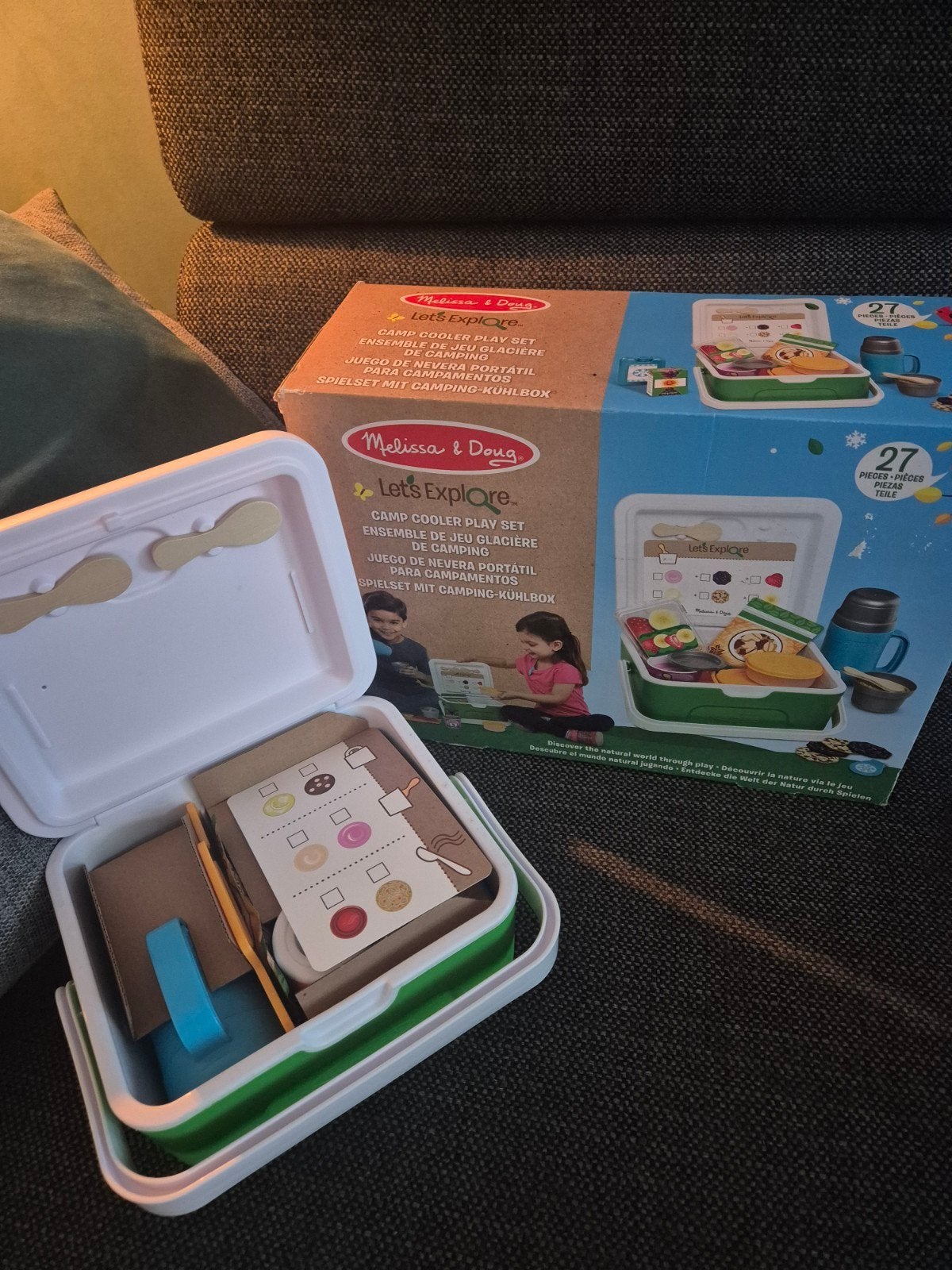 Melissa & Doug Let's Explore Camp Cooler Speelset, Ophalen of Verzenden, Nieuw, Ontdekken