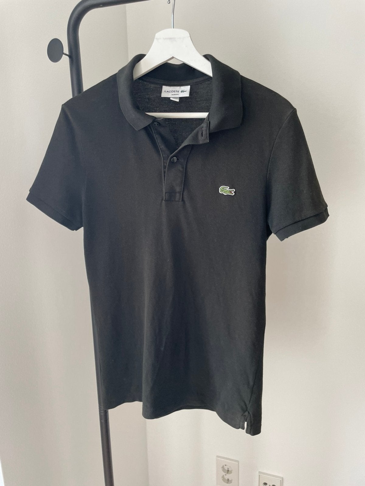 Lacoste polo maat S slimfit, Verzenden, Gedragen, Maat 46 (S) of kleiner, Zwart