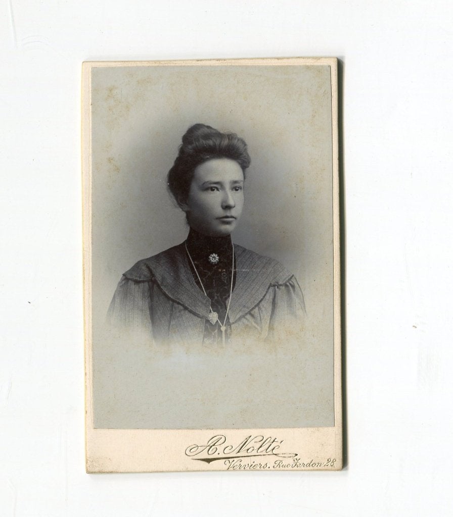 Carte de Visite. R. Nolte. Verviers., Foto, Ophalen of Verzenden, Zo goed als nieuw, Voor 1940
