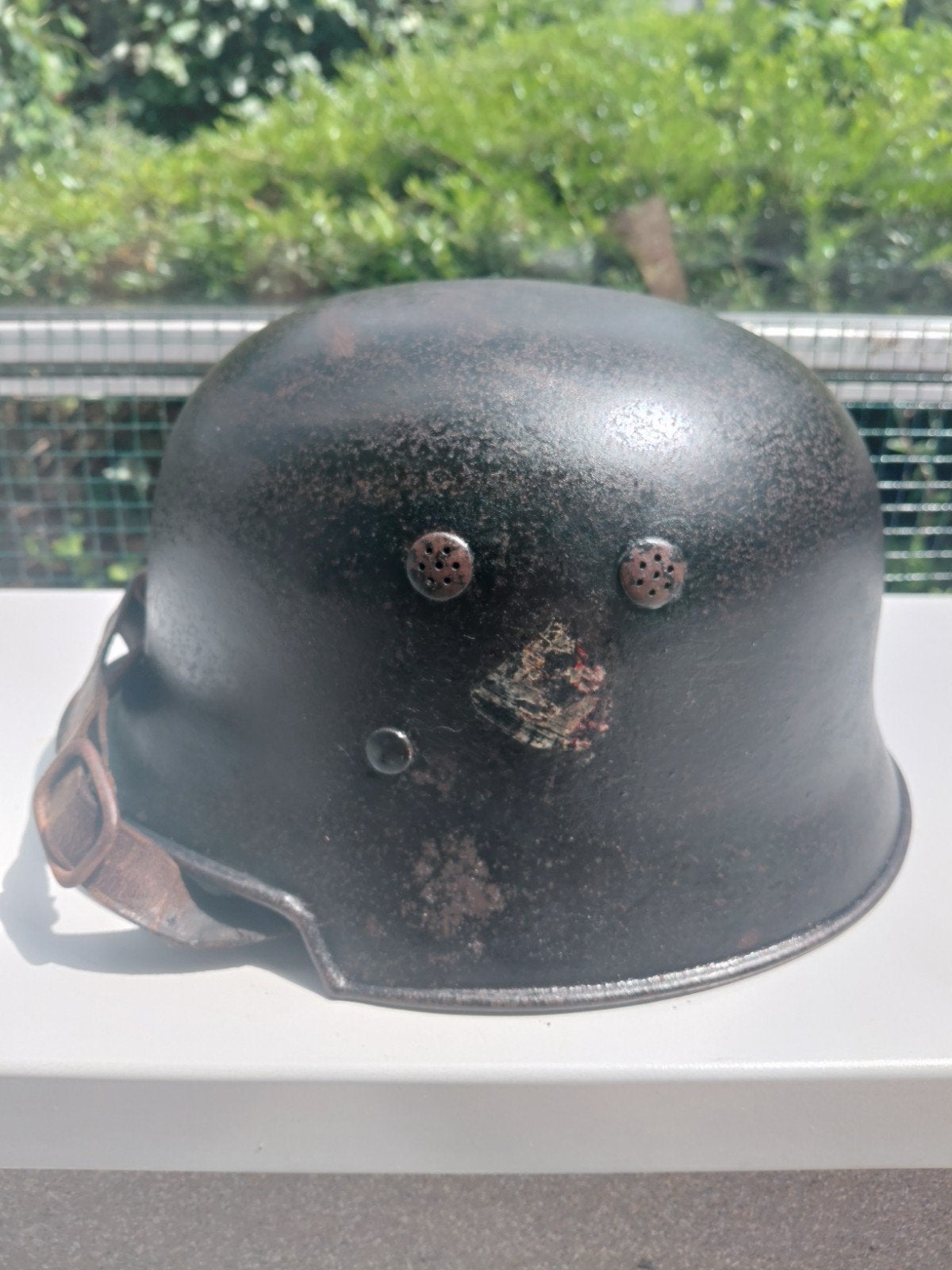 Duitse helm M34, heel vroeg model., Ophalen of Verzenden, Duitsland, Helm of Baret