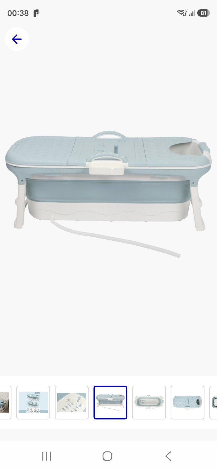 Opvouwbaar ligbad XXL 148cm - Draagbaar zitbad, Ophalen