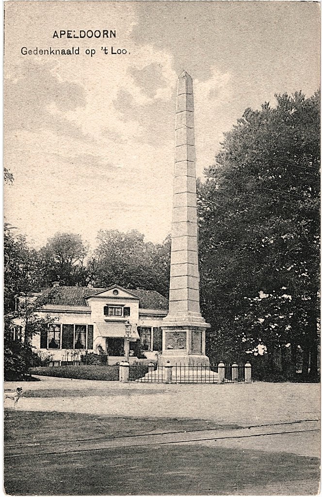 936281 Apeldoorn Gedenknaald Nette oude kaart Onbeschreven, Ophalen of Verzenden, Voor 1920, Ongelopen, Gelderland