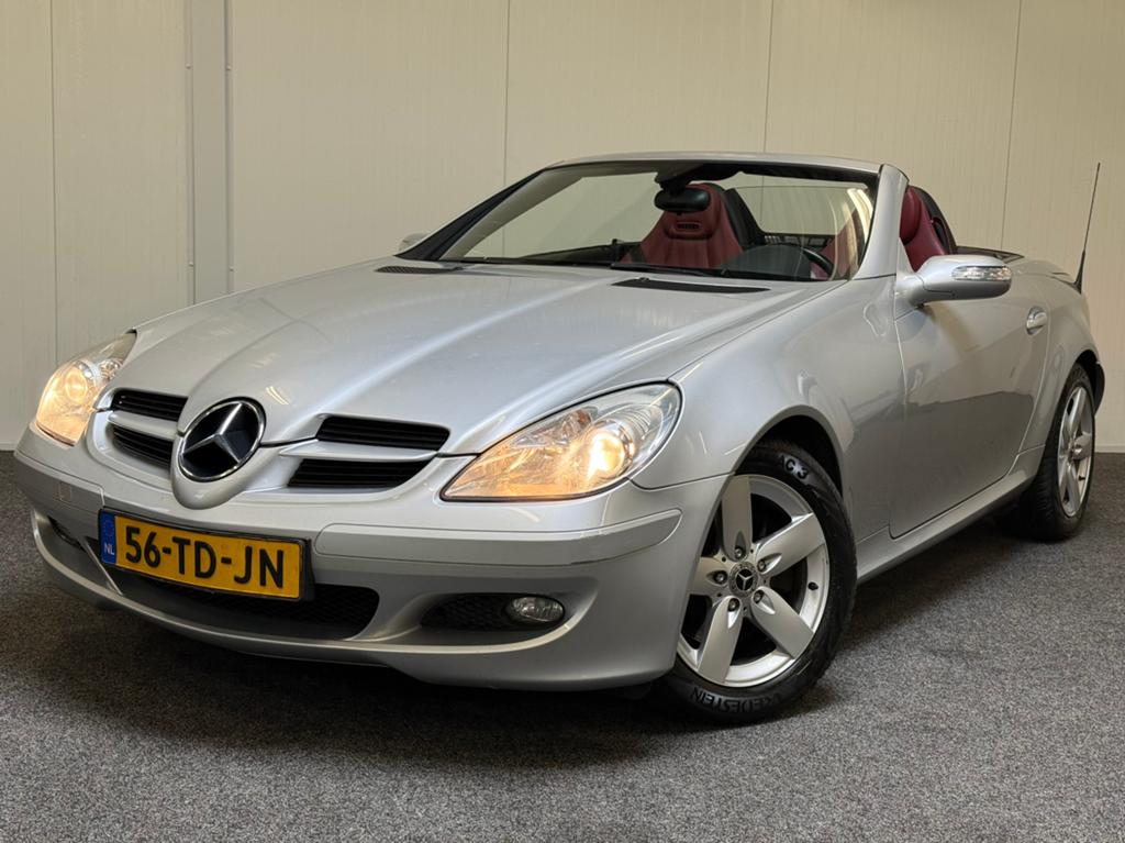 Mercedes-Benz SLK 3.0 Slk280 Roadster AUT 2006 Grijs V6 luxe, Auto's, Mercedes-Benz, Achterwielaandrijving, Cabriolet, 2 stoelen