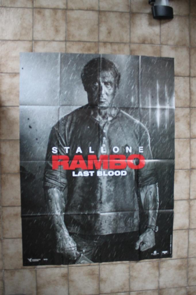 filmaffiche Sylvester Stallone Rambo Last Blood filmposter, Verzamelen, Rechthoekig Staand, Deurposter of groter, Ophalen of Verzenden