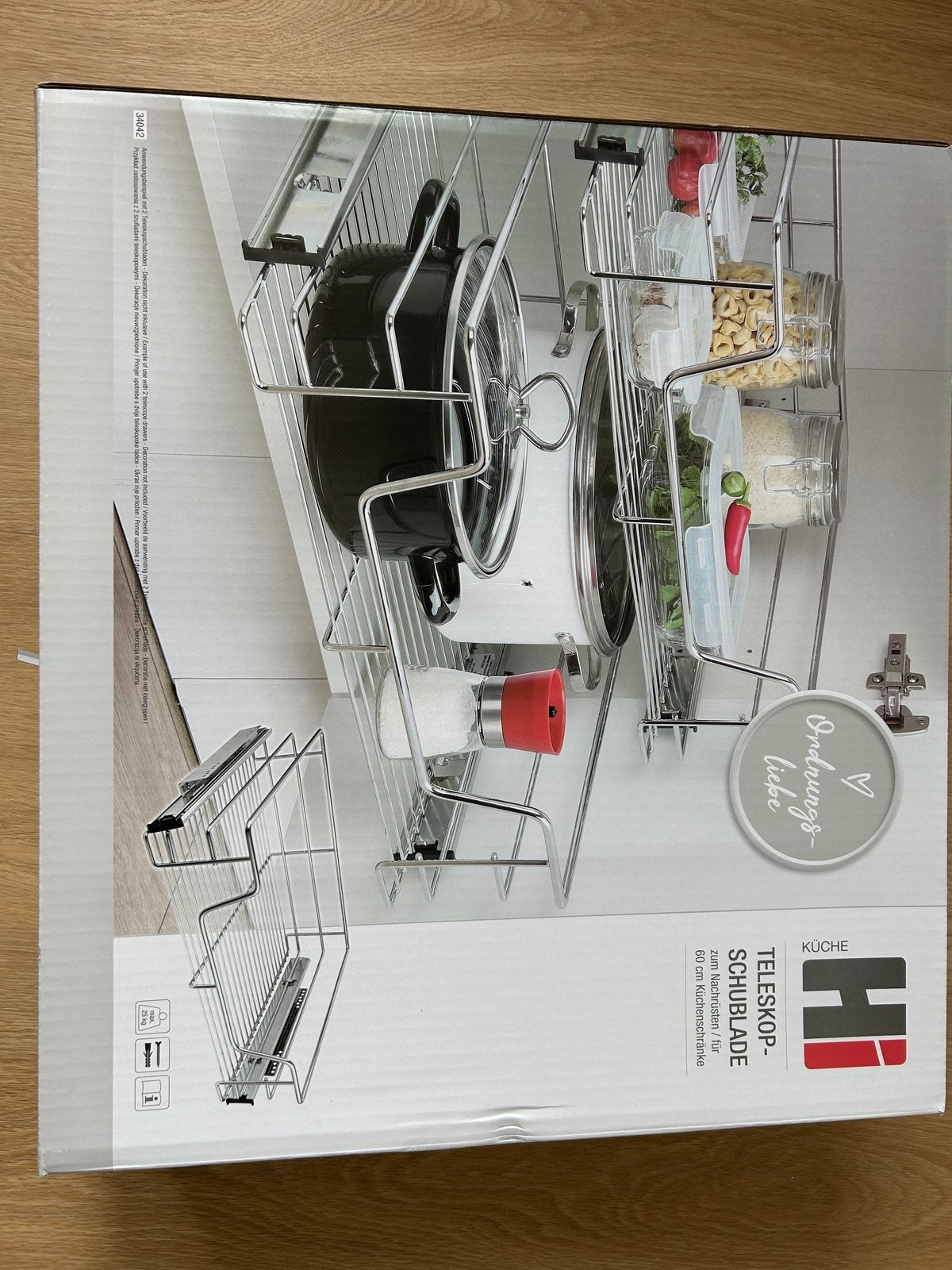 2 Nieuwe Telescopische Schuiflade voor Kasten 60 cm Breed, Ophalen of Verzenden, Nieuw