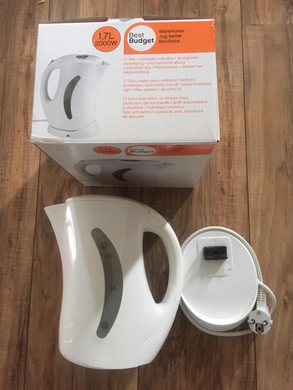 water koker 1,7 Liter, Ophalen, Nieuw, Overige materialen