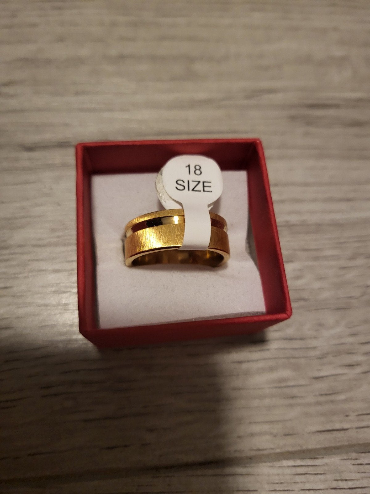 Nieuwe Gouden Ring - Maat 18, 18 tot 19, Nieuw, Ophalen of Verzenden, Dame of Heer