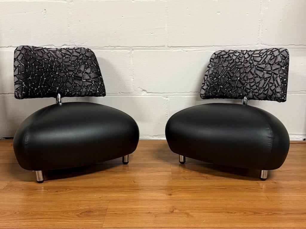 Pallone Puppy fauteuil refurbished, Huis en Inrichting, Fauteuils, Nieuw, Leer, Metaal, Stof, 50 tot 75 cm, Minder dan 75 cm, Ophalen of Verzenden