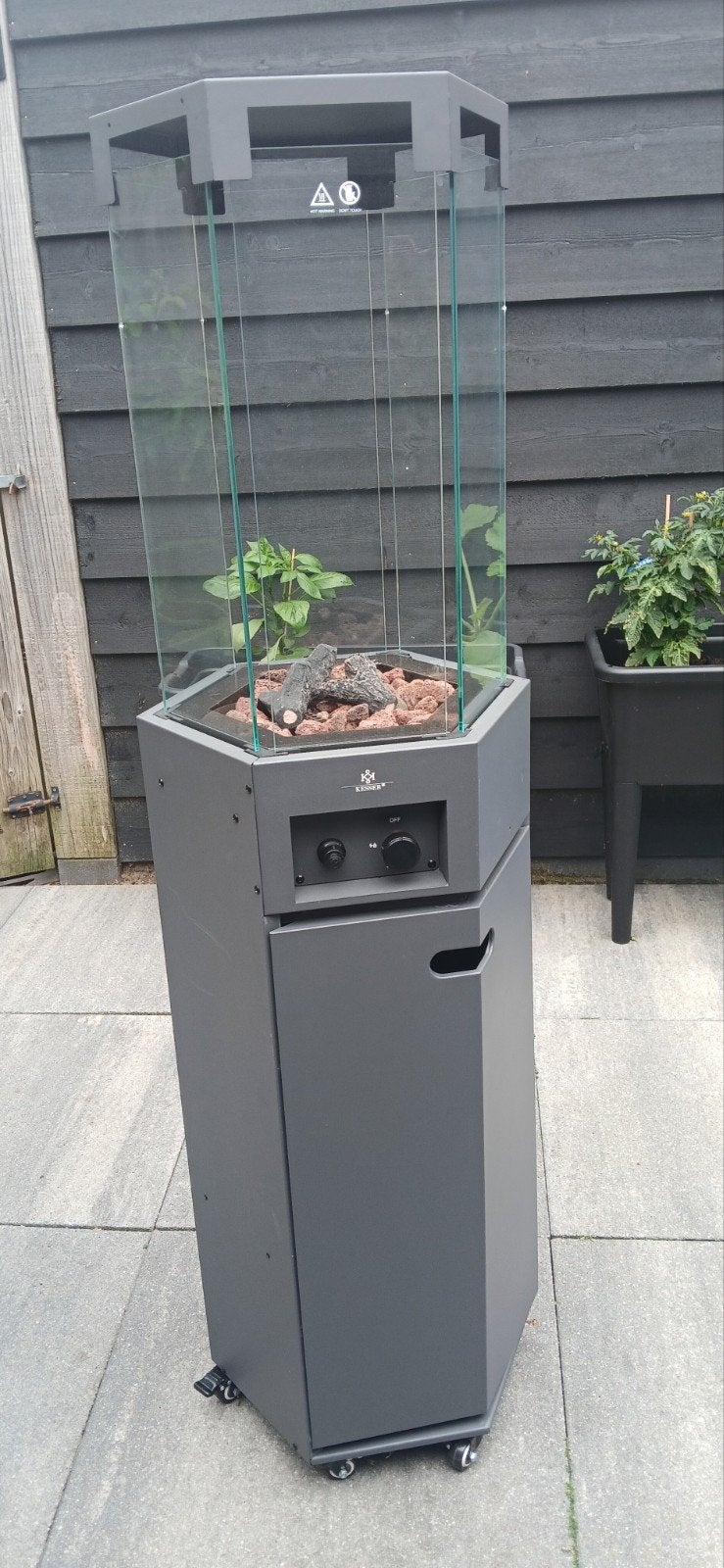 KESSER Terrasverwarmer Gas -  Sfeervol & Warm, Ophalen, Zo goed als nieuw, Gas, Vloer
