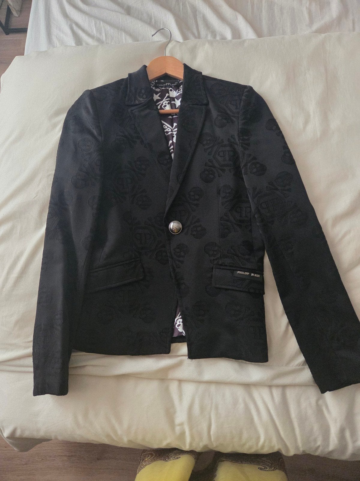 Philipp Plein Jasje Zwart Maat 34 (XS) Dames, Kleding | Dames, Zwart, Ophalen of Verzenden, Zo goed als nieuw, Jasje